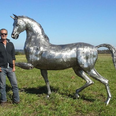 Arabian Horse - Exposta no Horse Week 2015Ze Vasconcellos Metal Sculptures - Metal Sculptures - Campinas - São Paulo - Brasil