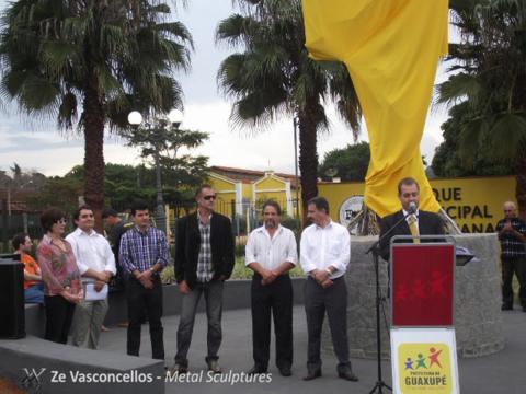 Inauguração Monumento 100 anos de Guaxupé Ze Vasconcellos Metal Sculptures - Ze Vasconcellos Metal Sculptures - Metal Sculptures - Campinas - São Paulo - Brasil - 1