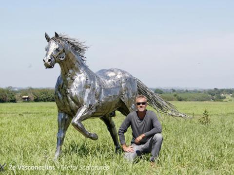 Quarto de Milha  - Oklahomma Ze Vasconcellos Metal Sculptures - Ze Vasconcellos Metal Sculptures - Metal Sculptures - Campinas - São Paulo - Brasil - 10