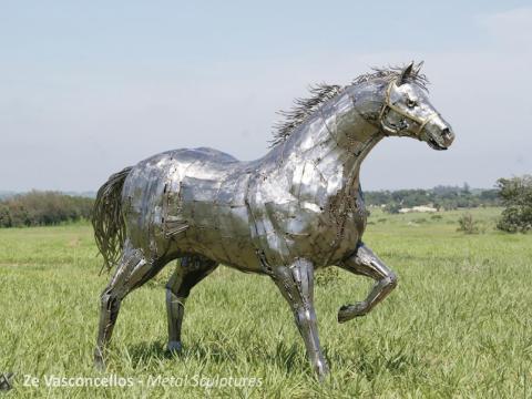 Quarto de Milha  - Oklahomma Ze Vasconcellos Metal Sculptures - Ze Vasconcellos Metal Sculptures - Metal Sculptures - Campinas - São Paulo - Brasil - 1