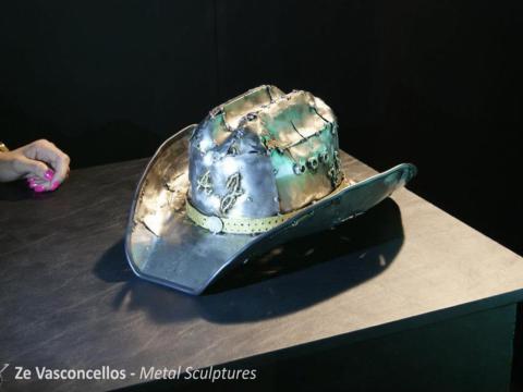 Chapéu em Inox para Alan Jackson Ze Vasconcellos Metal Sculptures - Ze Vasconcellos Metal Sculptures - Metal Sculptures - Campinas - São Paulo - Brasil - 6