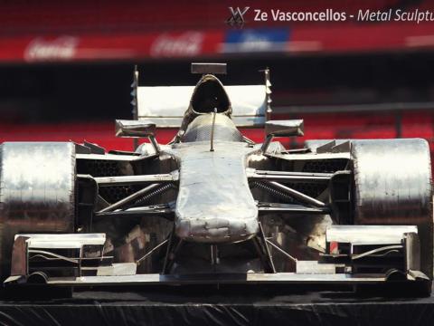 Exposição do F1 em evento no Estádio São Paulo Futebol Clube- Morumbi, São Paulo, Brasil Ze Vasconcellos Metal Sculptures - Ze Vasconcellos Metal Sculptures - Metal Sculptures - Campinas - São Paulo - Brasil - 5