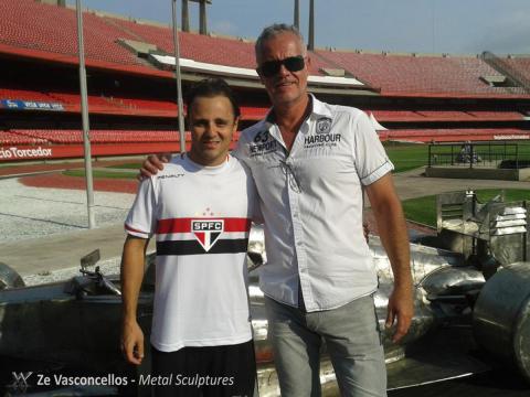 Exposição do F1 em evento no Estádio São Paulo Futebol Clube- Morumbi, São Paulo, Brasil Ze Vasconcellos Metal Sculptures - Ze Vasconcellos Metal Sculptures - Metal Sculptures - Campinas - São Paulo - Brasil - 8