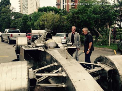 Exposição do F1 em evento no Estádio São Paulo Futebol Clube- Morumbi, São Paulo, Brasil Ze Vasconcellos Metal Sculptures - Ze Vasconcellos Metal Sculptures - Metal Sculptures - Campinas - São Paulo - Brasil - 6