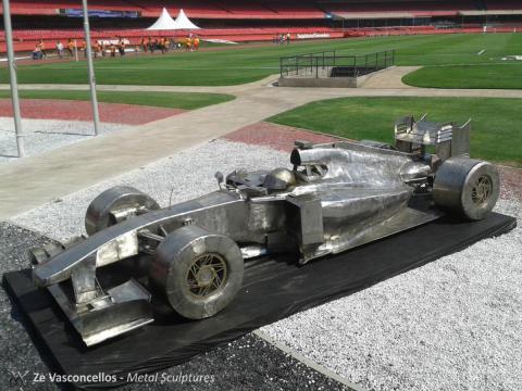 Exposição do F1 em evento no Estádio São Paulo Futebol Clube- Morumbi, São Paulo, Brasil Ze Vasconcellos Metal Sculptures - Ze Vasconcellos Metal Sculptures - Metal Sculptures - Campinas - São Paulo - Brasil - 3