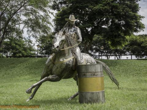 Prova do Tambor - Quarter Horse Ze Vasconcellos Metal Sculptures - Ze Vasconcellos Metal Sculptures - Metal Sculptures - Campinas - São Paulo - Brasil - 4