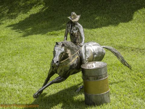 Prova do Tambor - Quarter Horse Ze Vasconcellos Metal Sculptures - Ze Vasconcellos Metal Sculptures - Metal Sculptures - Campinas - São Paulo - Brasil - 8