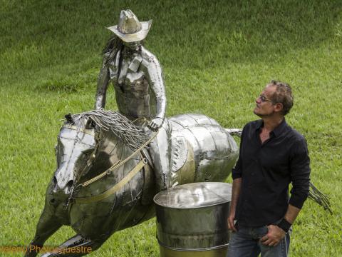 Prova do Tambor - Quarter Horse Ze Vasconcellos Metal Sculptures - Ze Vasconcellos Metal Sculptures - Metal Sculptures - Campinas - São Paulo - Brasil - 10