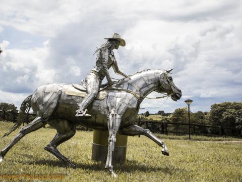 Prova do Tambor - Quarter Horse Ze Vasconcellos Metal Sculptures - Ze Vasconcellos Metal Sculptures - Metal Sculptures - Campinas - São Paulo - Brasil - 7