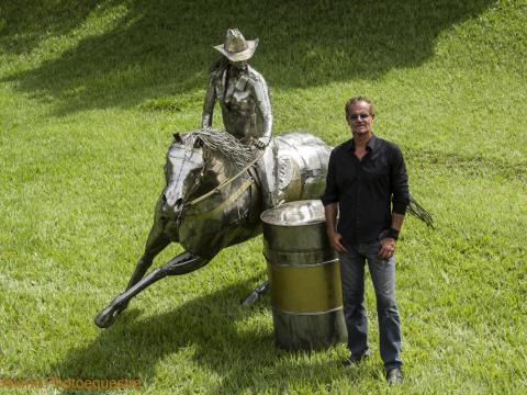 Prova do Tambor - Quarter Horse Ze Vasconcellos Metal Sculptures - Ze Vasconcellos Metal Sculptures - Metal Sculptures - Campinas - São Paulo - Brasil - 9