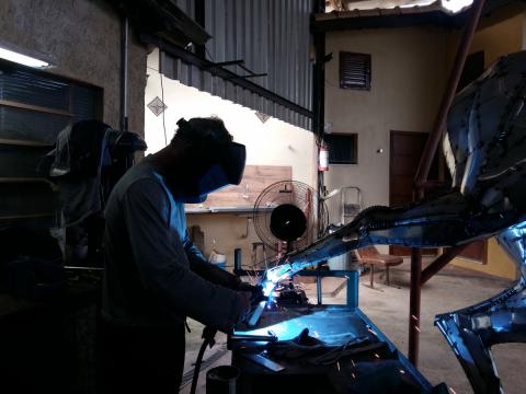 Prova do Tambor - Quarter Horse Ze Vasconcellos Metal Sculptures - Ze Vasconcellos Metal Sculptures - Metal Sculptures - Campinas - São Paulo - Brasil - 1