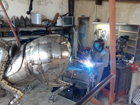 Prova do Tambor - Quarter Horse Ze Vasconcellos Metal Sculptures - Ze Vasconcellos Metal Sculptures - Metal Sculptures - Campinas - São Paulo - Brasil - 2