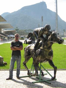 Grande Premio Brasil - RJ Metal Sulpture, Sculpture Steel, Escultura em Meta, Horse Metal, Ze Vasconcellos - Ze Vasconcellos Metal Sculptures - Metal Sculptures - Campinas - São Paulo - Brasil - 1