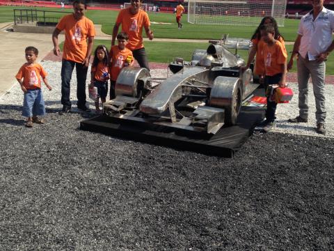 Exposicao do F1 em evento no São Paulo Futebol Clube- Morumbi Ze Vasconcellos Metal Sculptures - Ze Vasconcellos Metal Sculptures - Metal Sculptures - Campinas - São Paulo - Brasil - 5