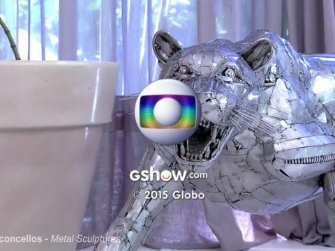 A escultura Onça no programa 