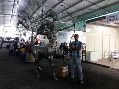 Centauro é exposto no Global Equus- no Haras Raphaela em SP Ze Vasconcellos Metal Sculptures - Ze Vasconcellos Metal Sculptures - Metal Sculptures - Campinas - São Paulo - Brasil - 8