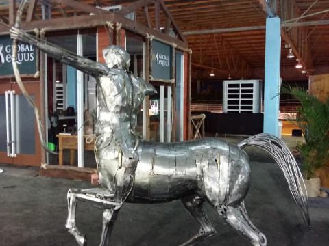 Centauro é exposto no Global Equus- no Haras Raphaela em SP Ze Vasconcellos Metal Sculptures - Ze Vasconcellos Metal Sculptures - Metal Sculptures - Campinas - São Paulo - Brasil - 6