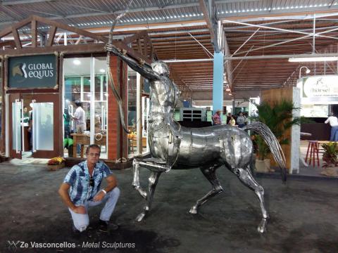 Centauro é exposto no Global Equus- no Haras Raphaela em SP Ze Vasconcellos Metal Sculptures - Ze Vasconcellos Metal Sculptures - Metal Sculptures - Campinas - São Paulo - Brasil - 7
