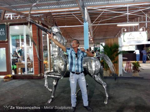 Centauro é exposto no Global Equus- no Haras Raphaela em SP Ze Vasconcellos Metal Sculptures - Ze Vasconcellos Metal Sculptures - Metal Sculptures - Campinas - São Paulo - Brasil - 1