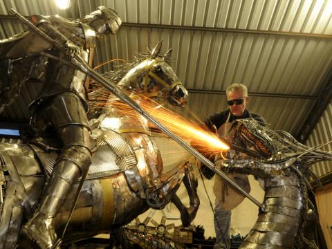 São Jorge - A escultura no Rio de JaneiRO Ze Vasconcellos Metal Sculptures - Ze Vasconcellos Metal Sculptures - Metal Sculptures - Campinas - São Paulo - Brasil - 4